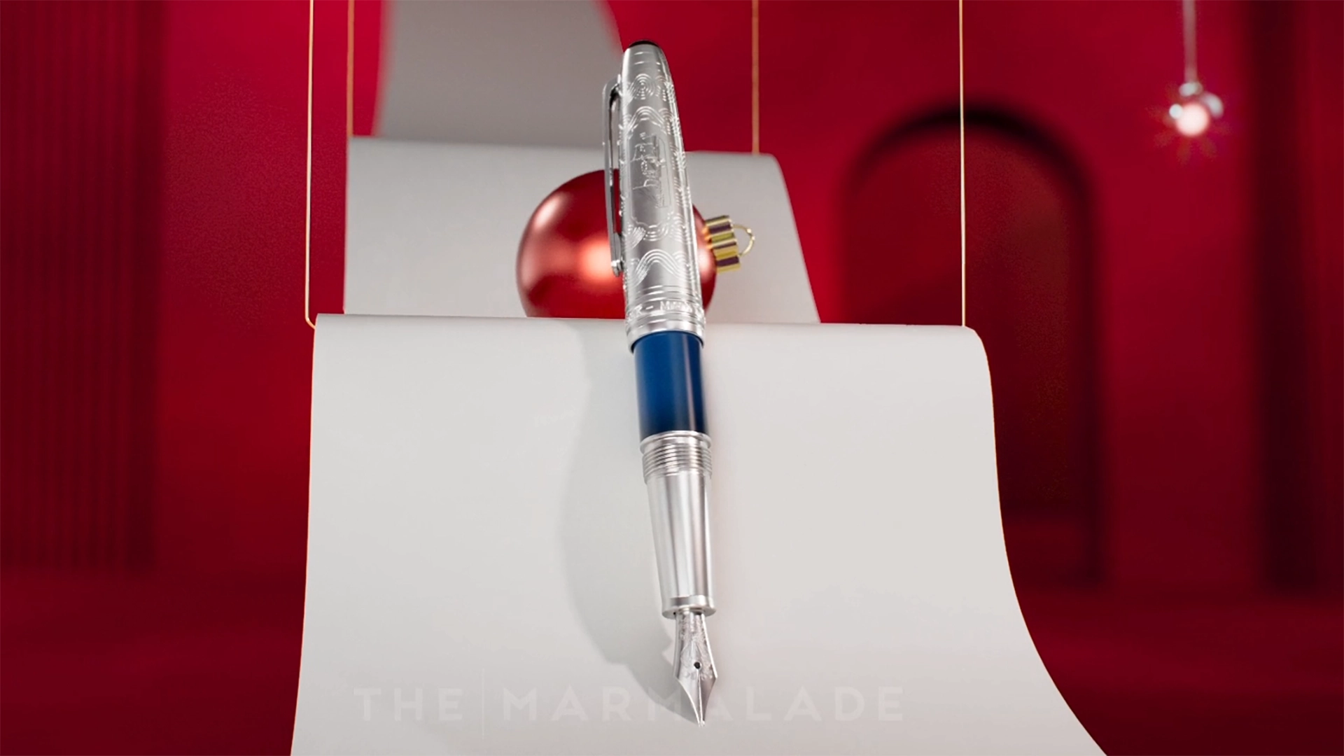  Client: Montblanc;
            Project: Happy Holidays 2021;
            Concept+Direction: Demo Demo;
            Production + Post: The Marmalade;
            Audio: The Marmalade;
            
      
          For the Montblanc Happy Holidays project, my responsibilities ranged from managing CAD data and engaging in modeling and shading, 
          to lighting, 
          culminating in the joyful rendering of the visuals of the pen sequence Christmas-themed commercial.